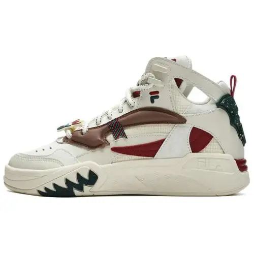 FILA FUSION DESPERADO Outlaw XMAS Mid top Basketball Shoes Women's White Red