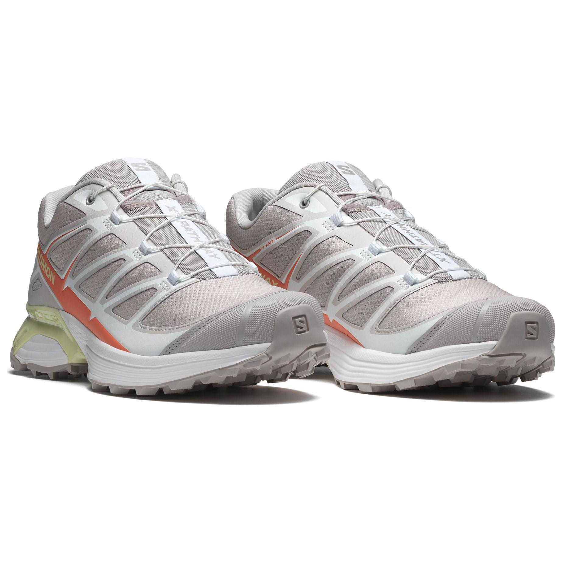 SALOMON XT Pathway Cushioning Abrasion Resistant Low top Hiking Shoes Unisex Gray White