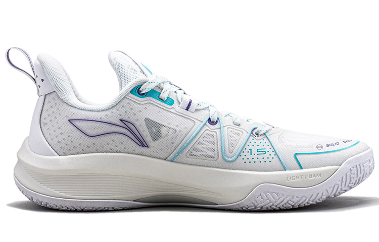 Li Ning Light Speed 1.5 1.5 Comfortable Textile, Synthetic Leather Cushioning Abrasion Resistant Rebound Low top