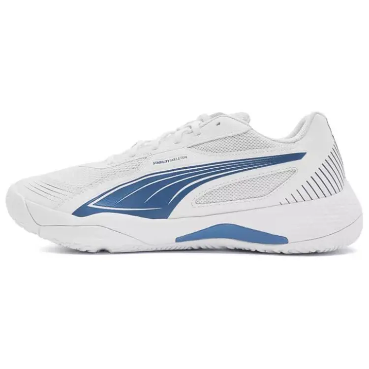 PUMA Solarflash 3 Low top Badminton Shoes Unisex White Blue