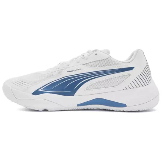 PUMA Solarflash 3 Low top Badminton Shoes Unisex White Blue
