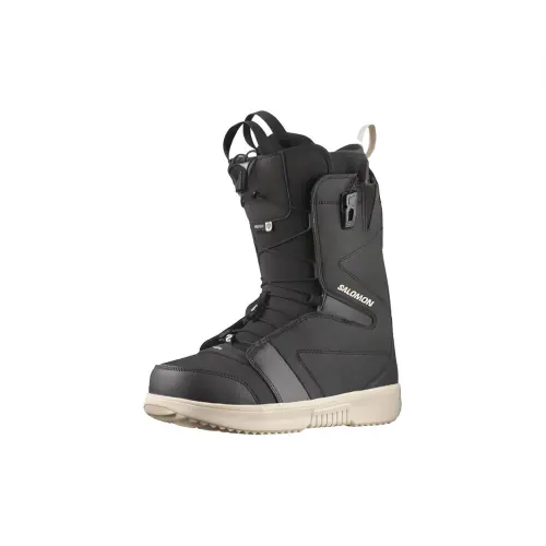 SALOMON Thermal Abrasion Resistant Thermal Abrasion Resistant Comfortable Knee High Snow Boots Men's Black