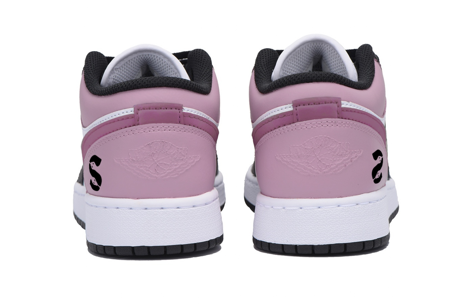 Jordan Air Jordan 1 Abrasion Resistant Low top Vintage Basketball Shoes Men’s Black Pink
