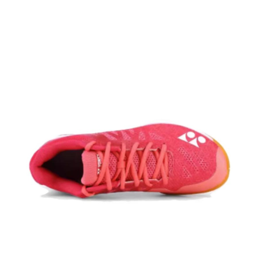 YONEX Cushioning Slip Resistant Low top Badminton Shoes Unisex Rose Red