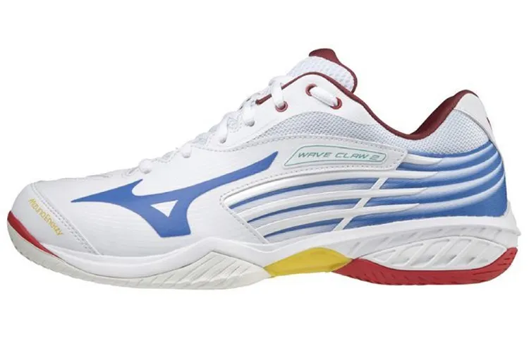 Mizuno Wave Claw 2 Textile, Synthetic Leather Slip Resistant, Abrasion Resistant, Breathable Low top Badminton Shoes
