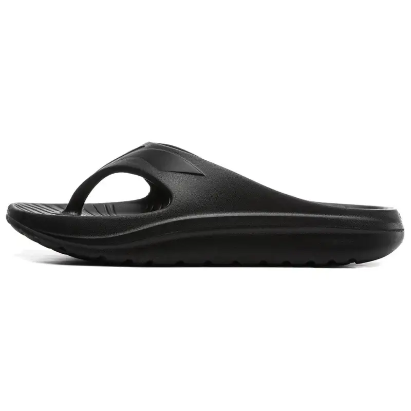 Li Ning Abrasion Resistant Slip Resistant Abrasion Resistant Slip Resistant Flip Flops Unisex Black