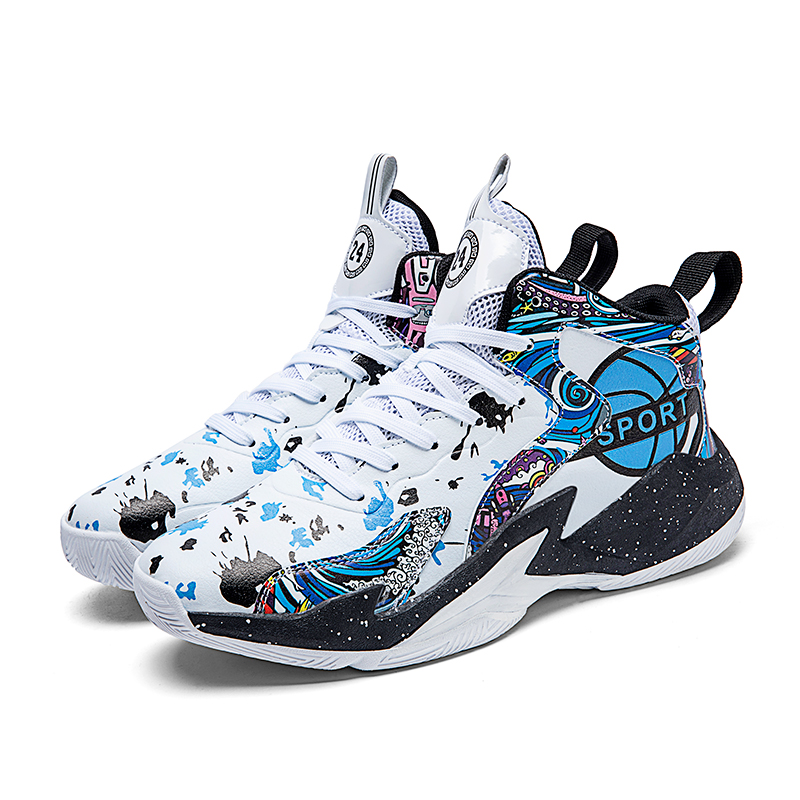 GQWE Trendy Slip Resistant Abrasion Resistant High top Basketball Shoes Unisex