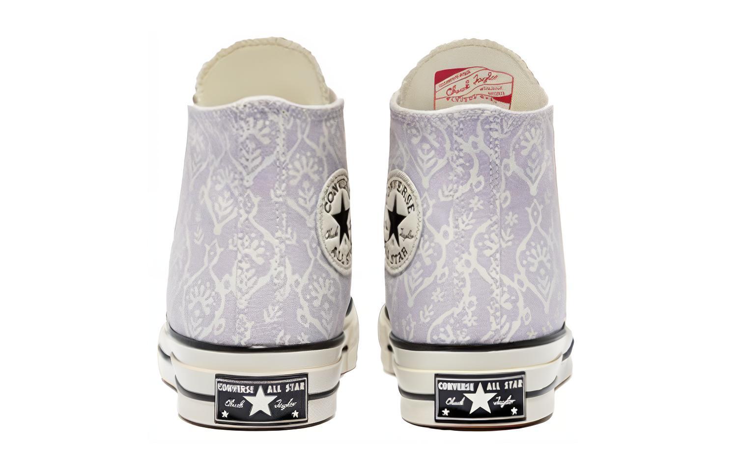 Женские кеды Converse 1970s chuck taylor all star (фиолетово-белые) — фото 4