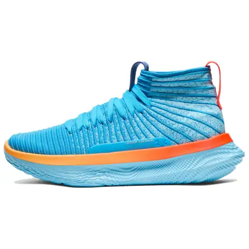 Under Armour FUTR X ELITE Slip Resistant Abrasion Resistant Mid top Basketball Shoes Unisex Blue