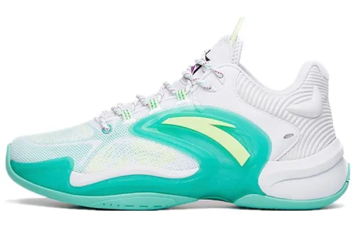 Anta Heat Wave 3 Comfortable Shock Absorbing Anti-Slip Wear-Resistant Wrapping Low-top Basketball Shoes Men's Green
