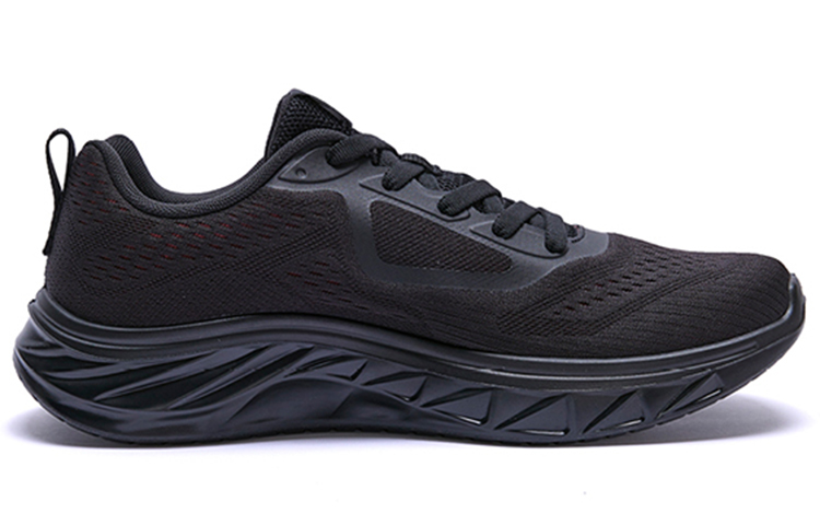 Anta Fabric Cushioning Slip Resistant Abrasion Resistant Breathable Lightweight Low top Training Shoes Men’s Black Red