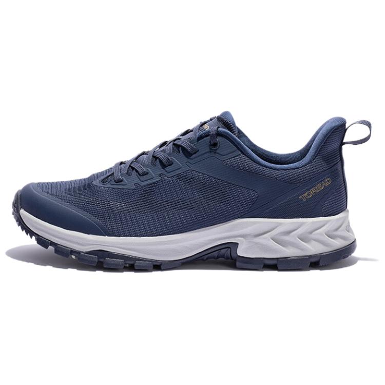 TOREAD Abrasion Resistant Breathable Slip Resistant Low top Hiking Shoes Men’s Blue Gray