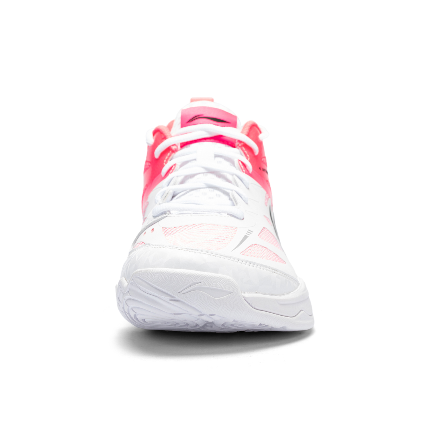 Li Ning Cushioning Rebound Low top Badminton Shoes Unisex White Pink