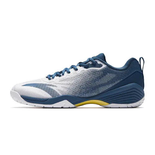 Anta Aurora Slip Resistant Abrasion Resistant Low top Training Shoes Men's White Blue