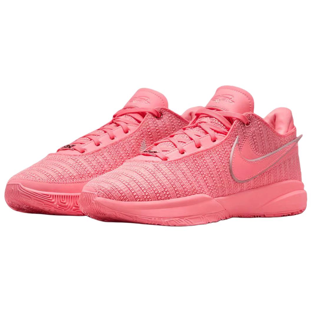 Nike LeBron 20 Abrasion Resistant Abrasion Resistant Basketball Shoes Unisex Pink
