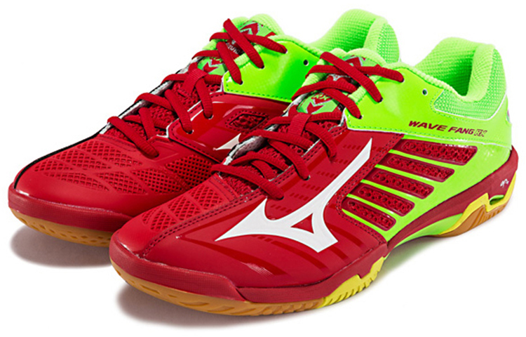 Кроссовки Mizuno Fang Rx2 (красно-зеленые) — фото 3