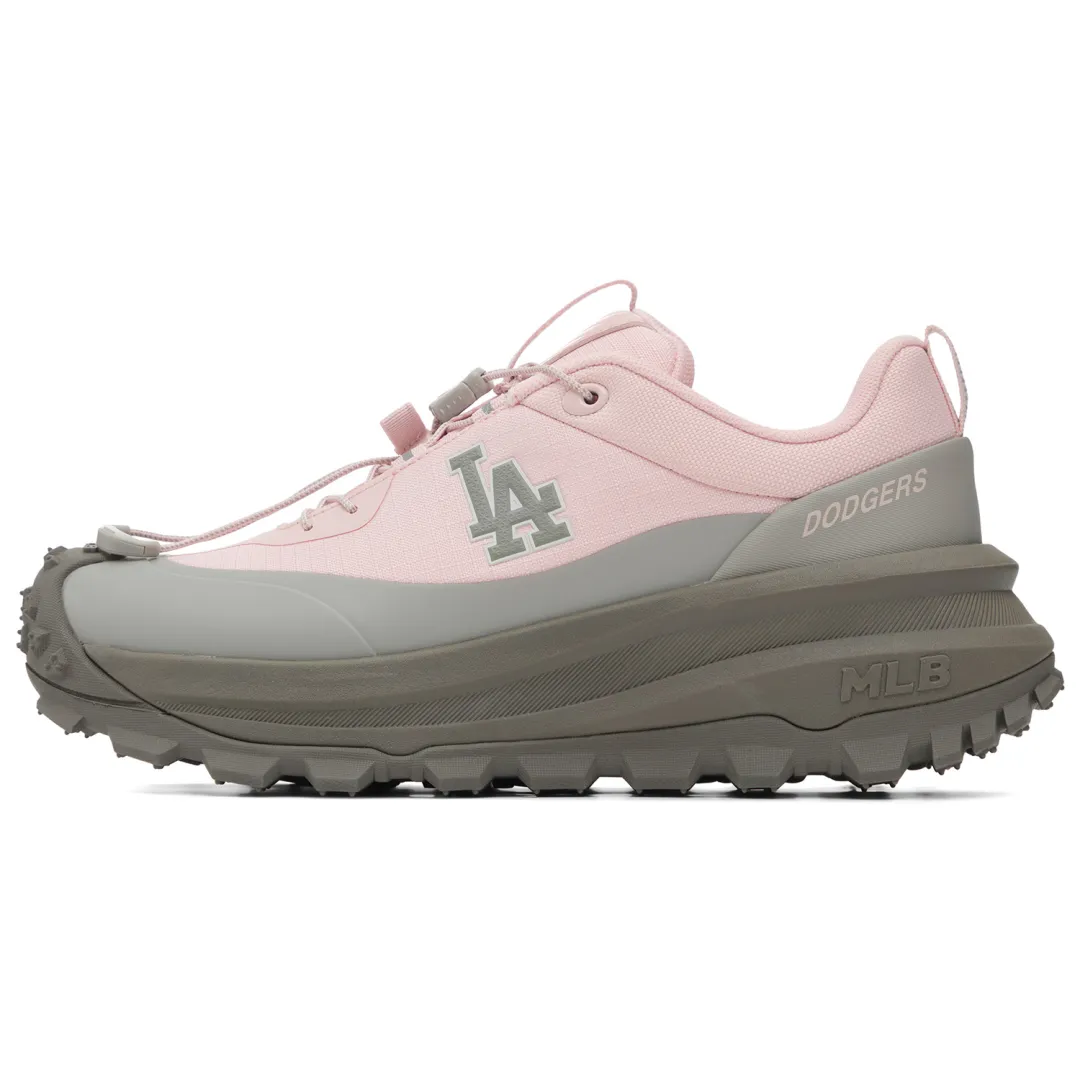 MLB Los Angeles Dodgers Fabric Height Increasing Low top Chunky Sneakers Unisex Light Pink
