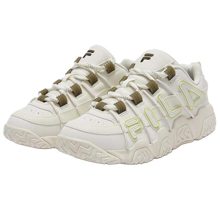 FILA FUSION BUSTER Puffy Shoes Low top Vintage Basketball Shoes Women’s White