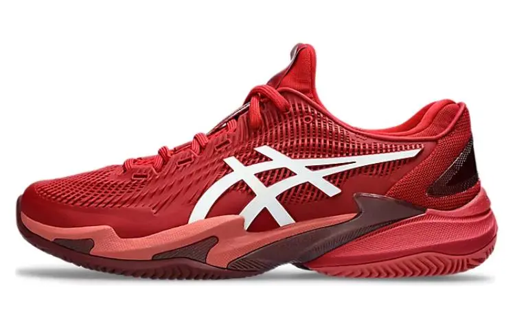 ASICS Court Ff 3 Novak Clay Cranberry White