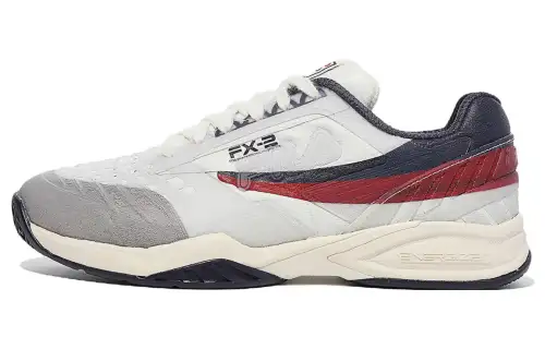 FILA Low top Tennis Shoes Unisex White Black Red