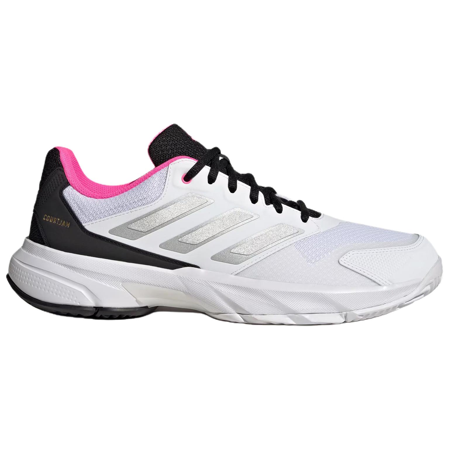 Adidas Courtjam Control 3 ‘Cloud White Silver Metallic Lucid Pink’