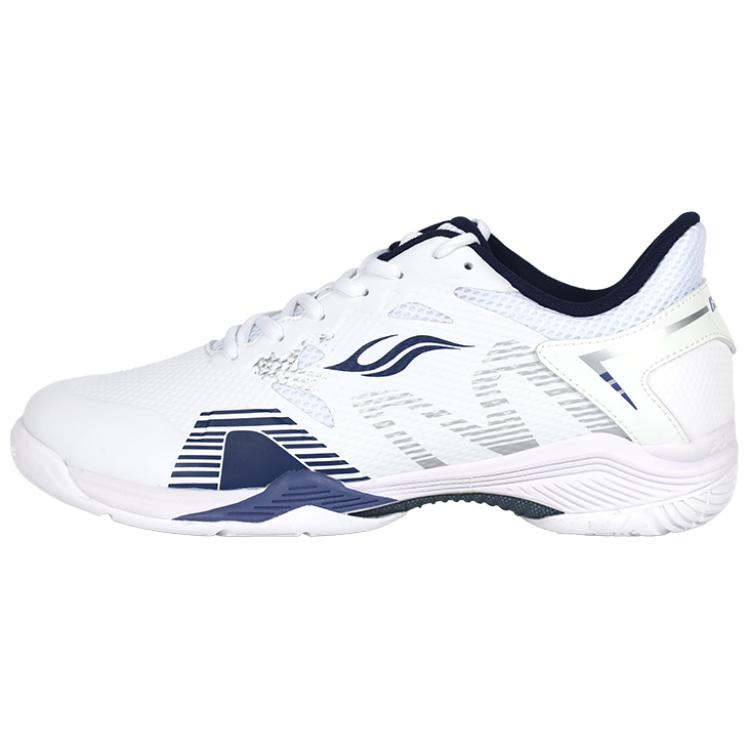 BONNY Cushioning Slip Resistant Abrasion Resistant Low top Badminton Shoes Unisex White Blue