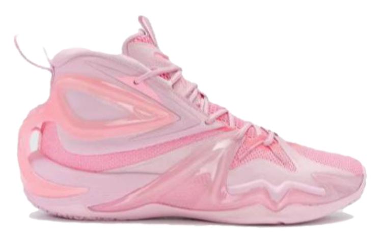 XTEP Fierce Battle 1.0 Abrasion Resistant Breathable High top Basketball Shoes Men’s Pink