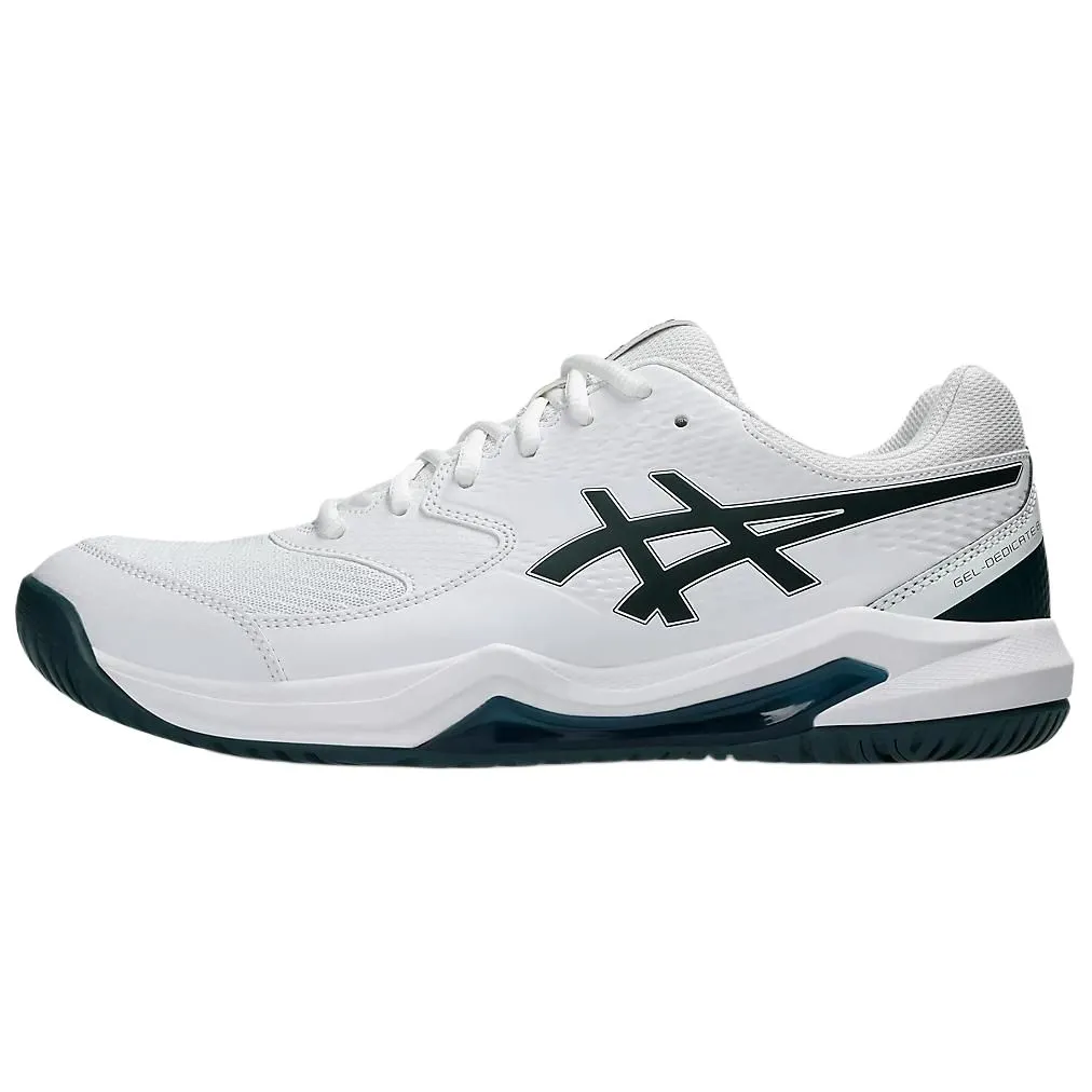 ASICS Gel Dedicate 8 Cushioning Breathable Lightweight Low top Tennis Shoes Men's White