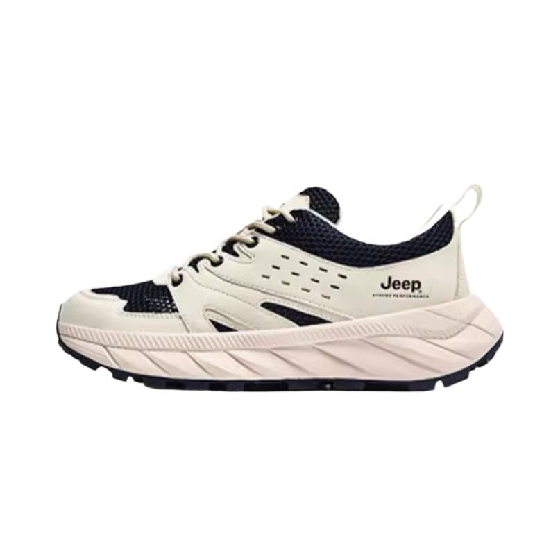 Jeep Fabric Comfortable Low top Hiking Shoes Unisex Blue White