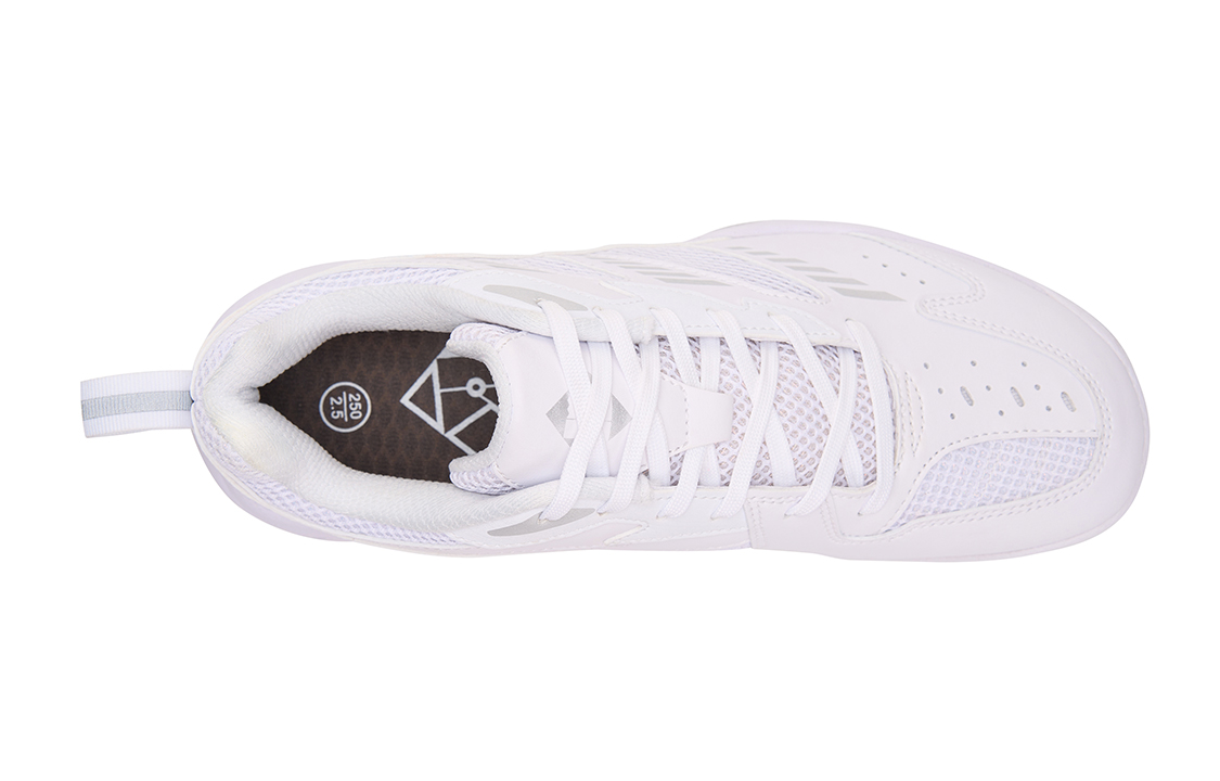 KUMPOO Nebula Slip Resistant And Breathable Support Low top Badminton Shoes Unisex White Gray