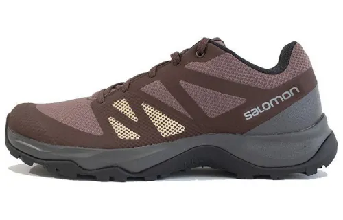SALOMON XA Rogg Cushioning Slip Resistant Abrasion Resistant Low top Mountaineering Shoes Women's Brown