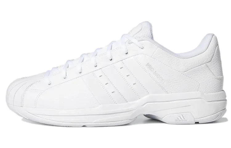 Adidas PRO Model 2G Low Synthetic Leather Cushioning Slip Resistant Cushioning Slip Resistant Low top Basketball Shoes