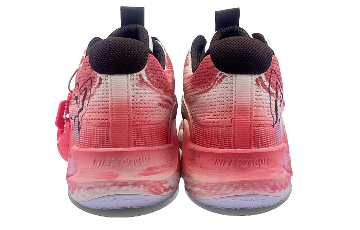 Nike KD Trey 5 X Cushioning Slip Resistant Abrasion Resistant Low top Basketball Shoes Unisex Pink