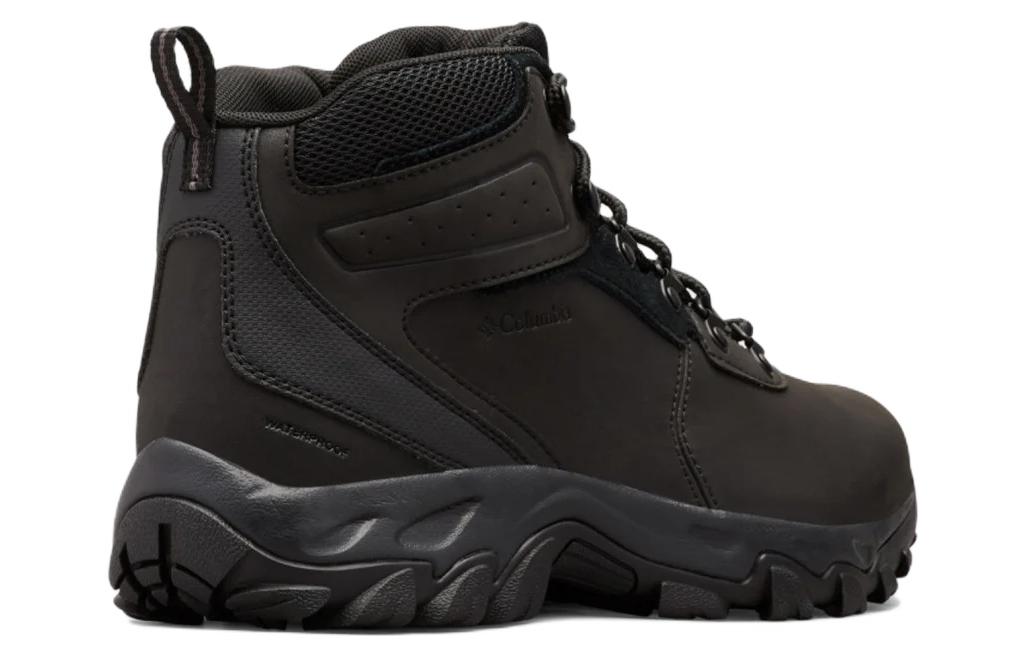 Columbia Hiking Leather Slip Resistant, Abrasion Resistant, Waterproof Mid top Outdoor Shoes Men’s Black