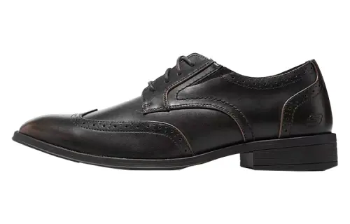 Skechers Artificial Leather Dress Shoes Men's Brown