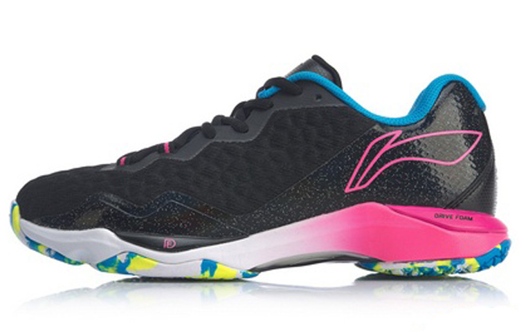 Li Ning Raid Fabric Cushioning Support Low top Badminton Shoes Women’s Standard Black