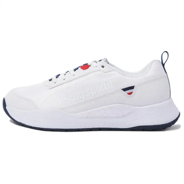 Le Coq Sportif Slip Resistant Abrasion Resistant Low top Tennis Shoes Unisex White Blue Red