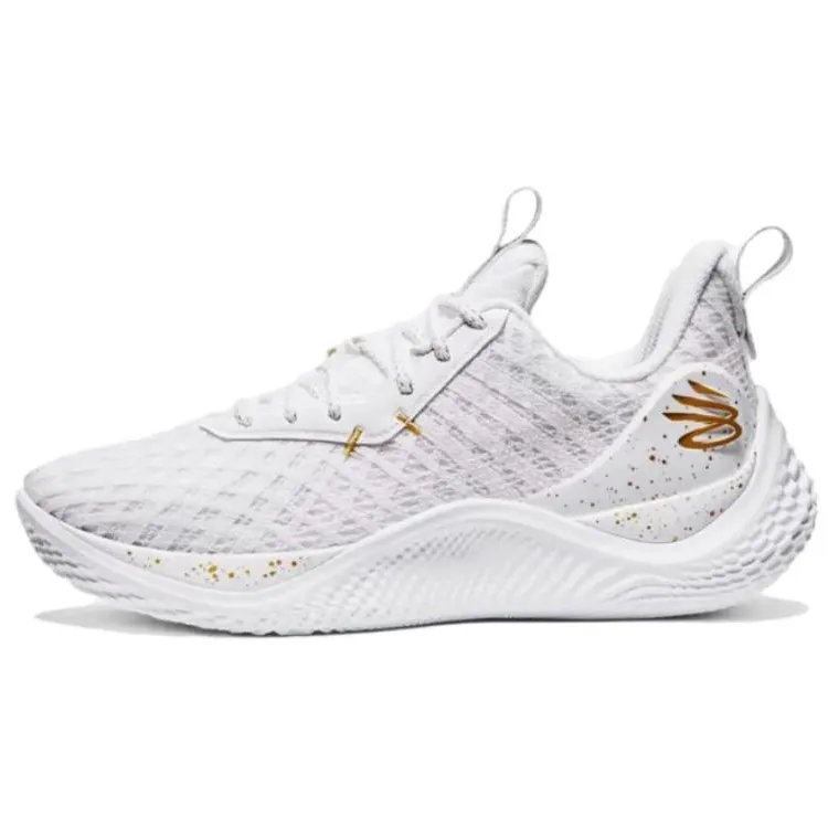 Under Armour Curry Flow 10 Team White Metallic Gold