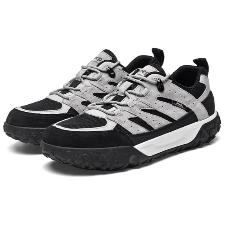 Jeep Abrasion Resistant Low top Hiking Shoes Men’s Black Gray