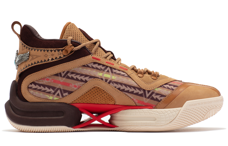 361° AG2 X Mesh, Synthetic Leather Cushioning Slip Resistant Abrasion Resistant Mid top Basketball Shoes Men’s