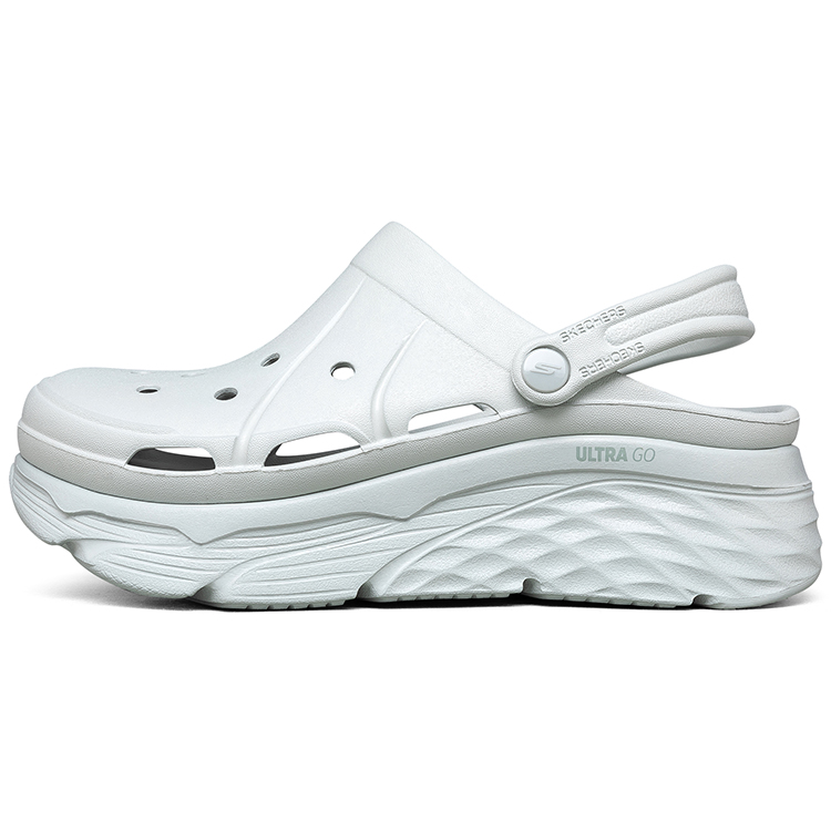 Skechers Skechers Max Cushioning Dopamine Outdoor Soft Elastic Breathable Monster Bubble Hole Shoes Women's Blue