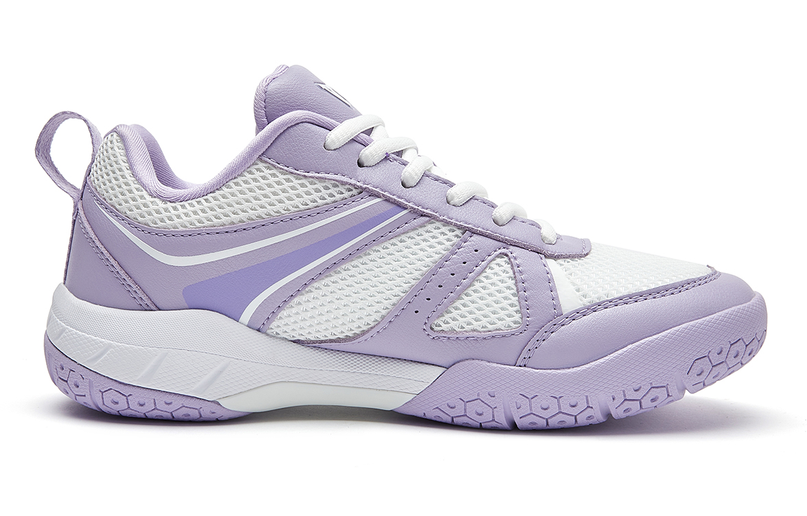 VOIT Coverage Lightweight Rebound Low top Badminton Shoes Women’s Purple White