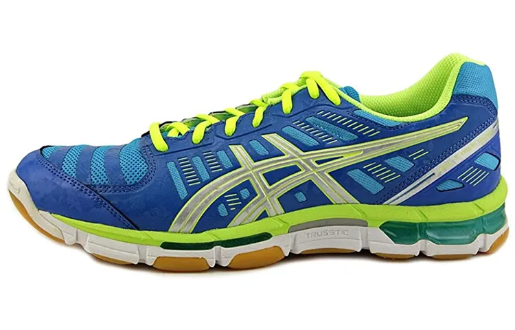 ASICS Gel Cyber Shot Volleyball Shoes Men's Low Top Blue/Yellow