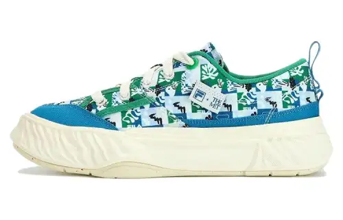 FILA Fosso Matisse Vintage Abrasion Resistant Abrasion Resistant Low top Canvas Shoes Men's Blue White