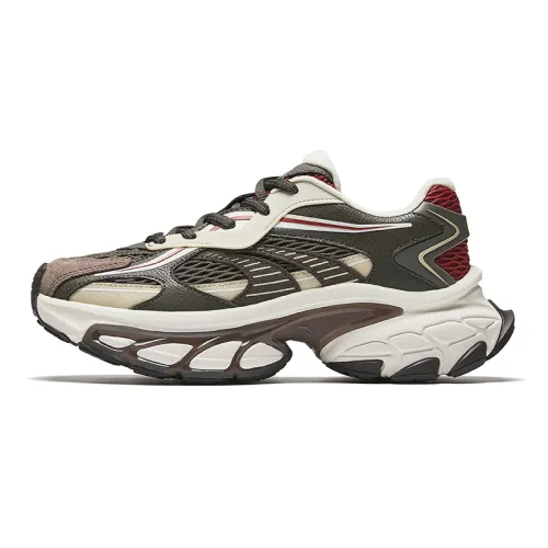 Anta Textile, Synthetic Leather Abrasion Resistant Breathable Abrasion Resistant Breathable Low top Chunky Sneakers
