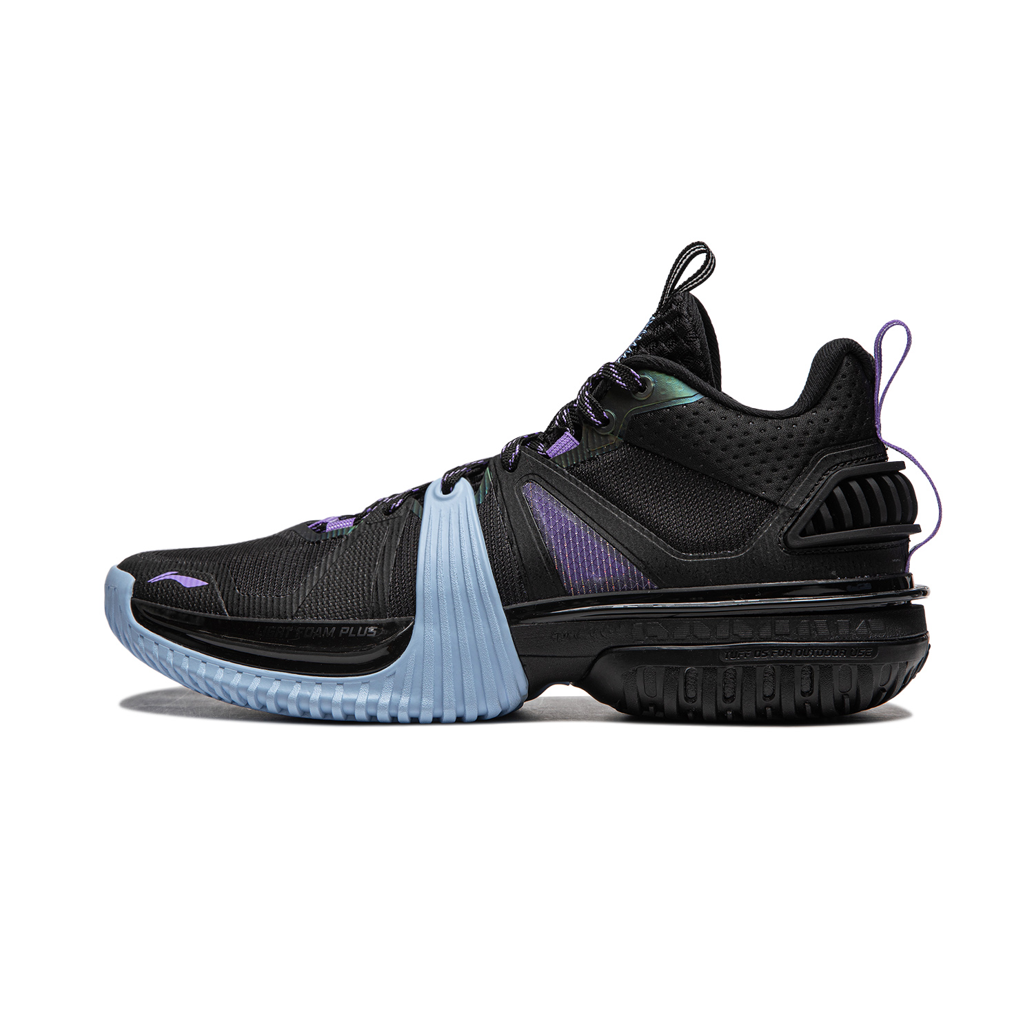 Li Ning Storm 2024 Cushioning Breathable Lightweight Rebound Low top Basketball Shoes Men’s Black