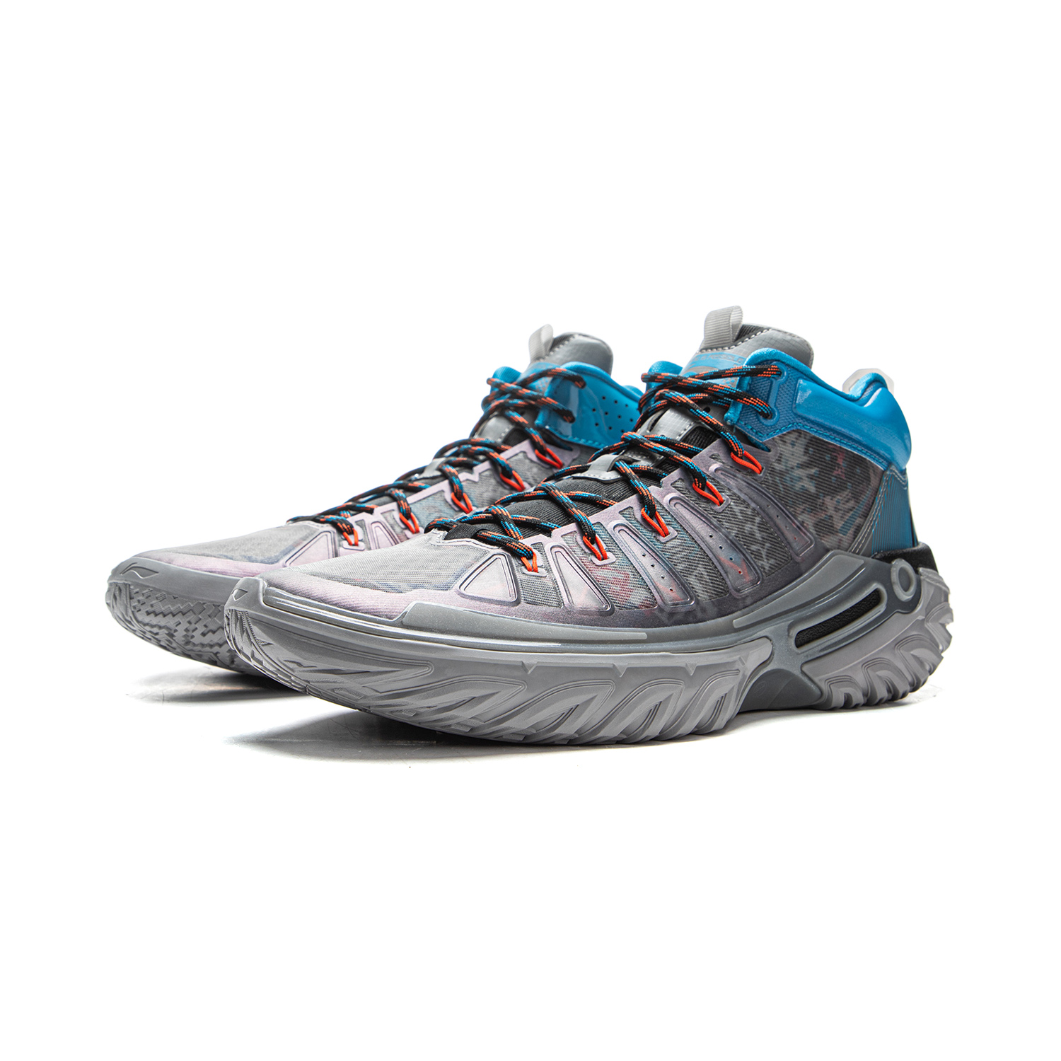 Li Ning Jie Ao 2High Basketball Shoes Men’s High Top Shark Gray/Black