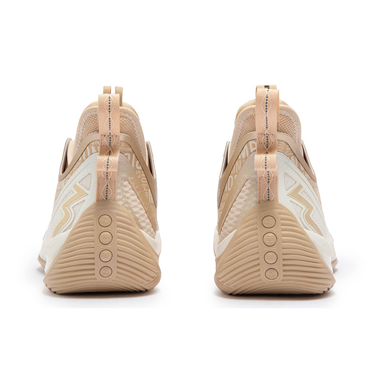 361° Zen 6 Basketball Shoes Men’s Low Top Feather White/Champagne Gold