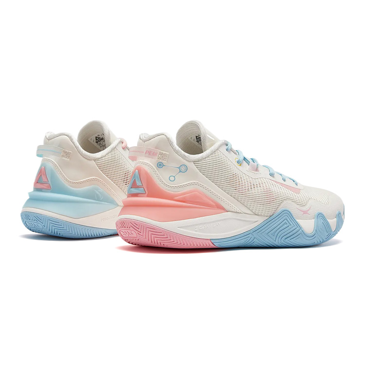PEAK Taichi Origin 1.0 Slip Resistant And Abrasion Resistant Coverage Low top Basketball Shoes Men’s Blue Pink
