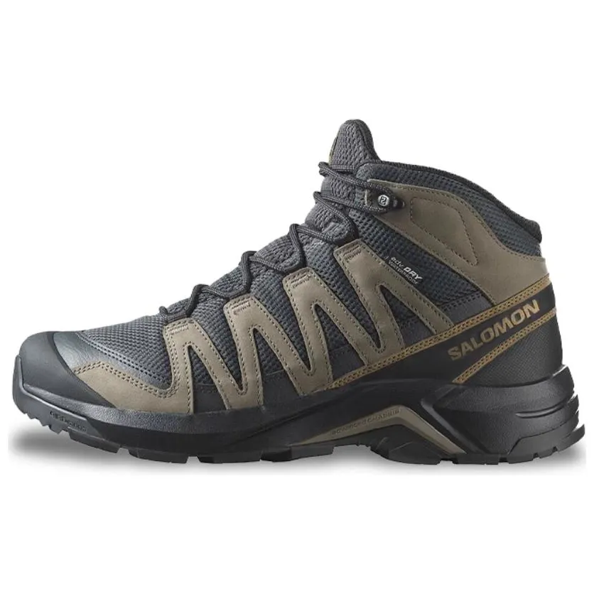 SALOMON X Adventure Fabric Mid top Hiking Shoes Men's Gray